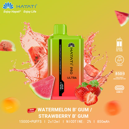 Hayati Pro Ultra 15000 Disposable Pod Device - Box of 10