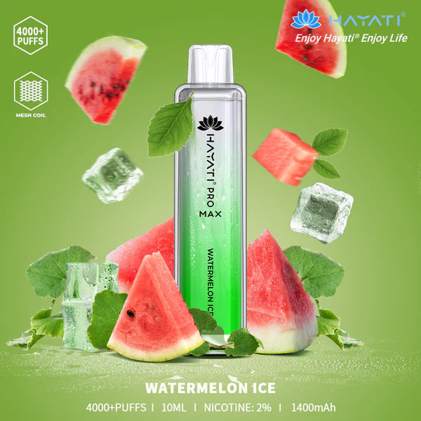 The Hayati Pro Max 4000 Disposable Vape Device 20MG