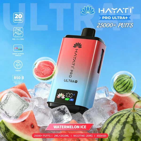 Hayati Pro Ultra Plus 25000  Rechargeable prefilled Pod Kit ( Pack of 5 )
