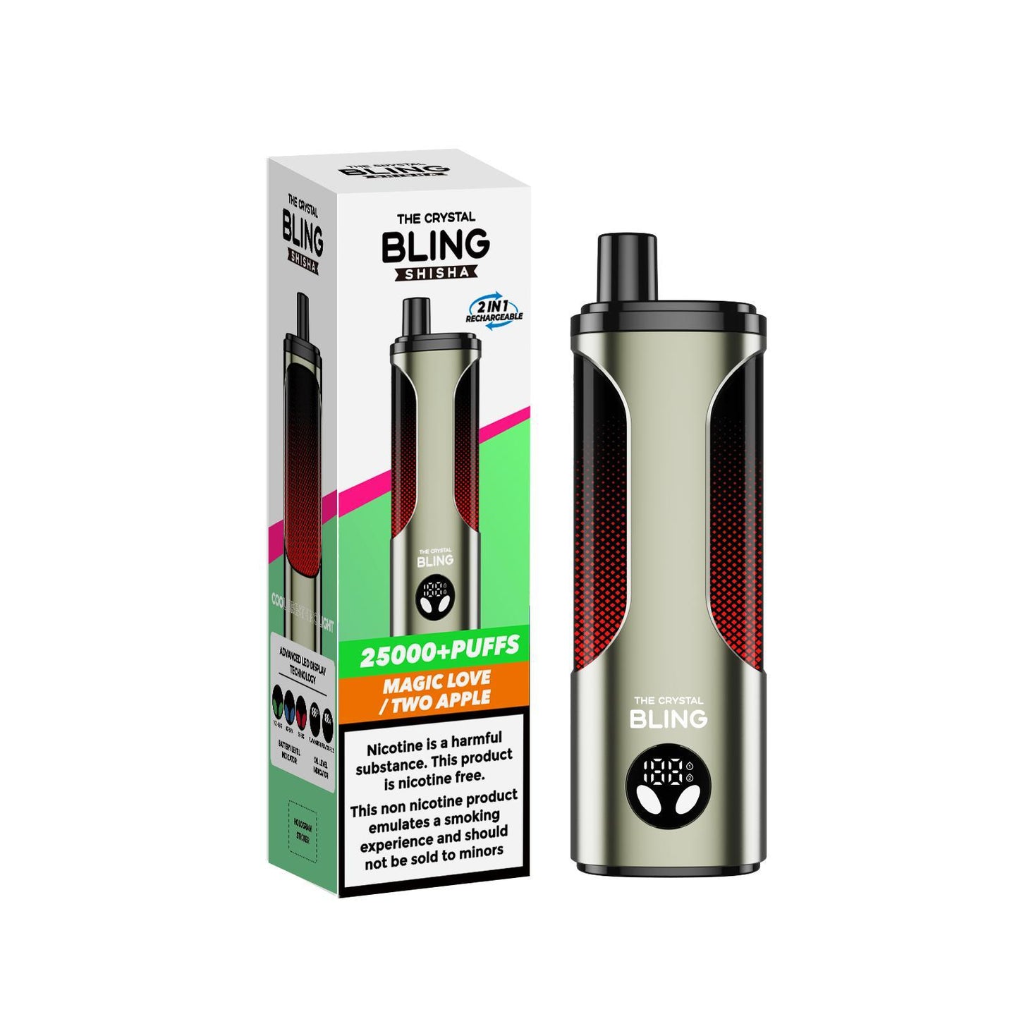 Bling Shisha 25000 Puffs Pack of 5