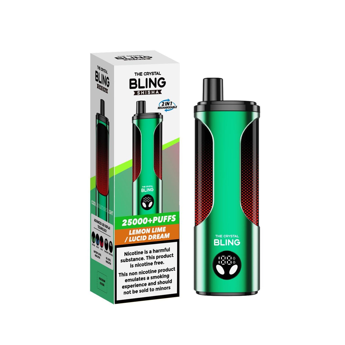 Bling Shisha 25000 Puffs Pack of 5