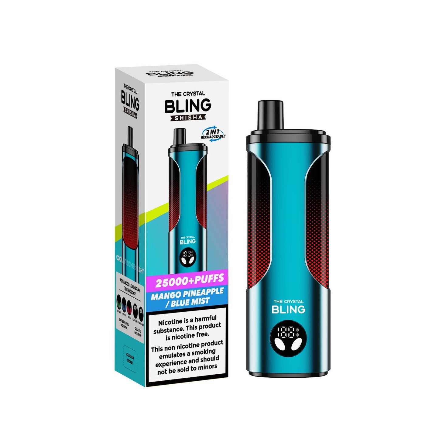 Bling Shisha 25000 Puffs Pack of 5