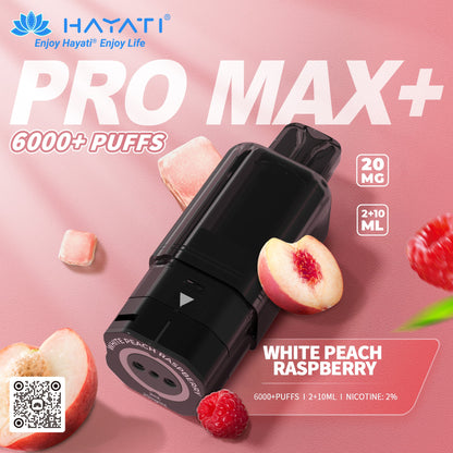Hayati Pro Max Plus 6000 Rechargeable Replacement Pods (5-Pack)