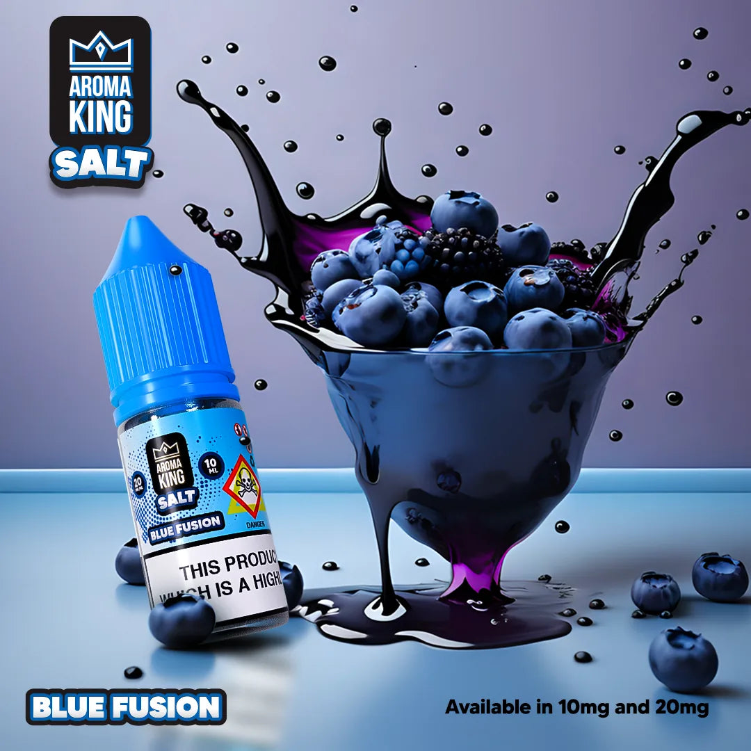 Aroma King 10ml nic salts e-liquid in blue fusion flavour