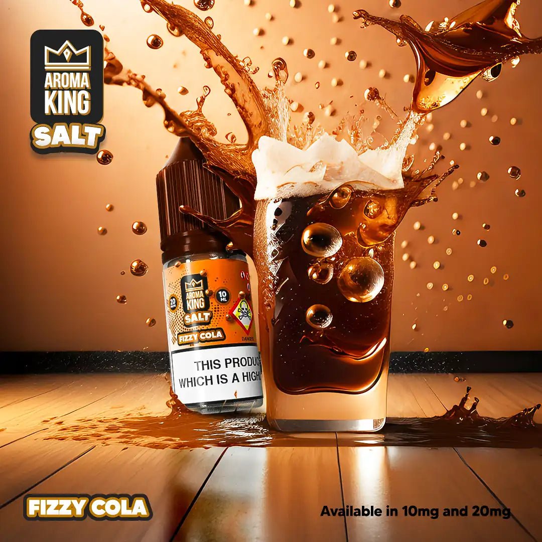 Aroma King 10ml nic salts e-liquid fizzy cola flavour