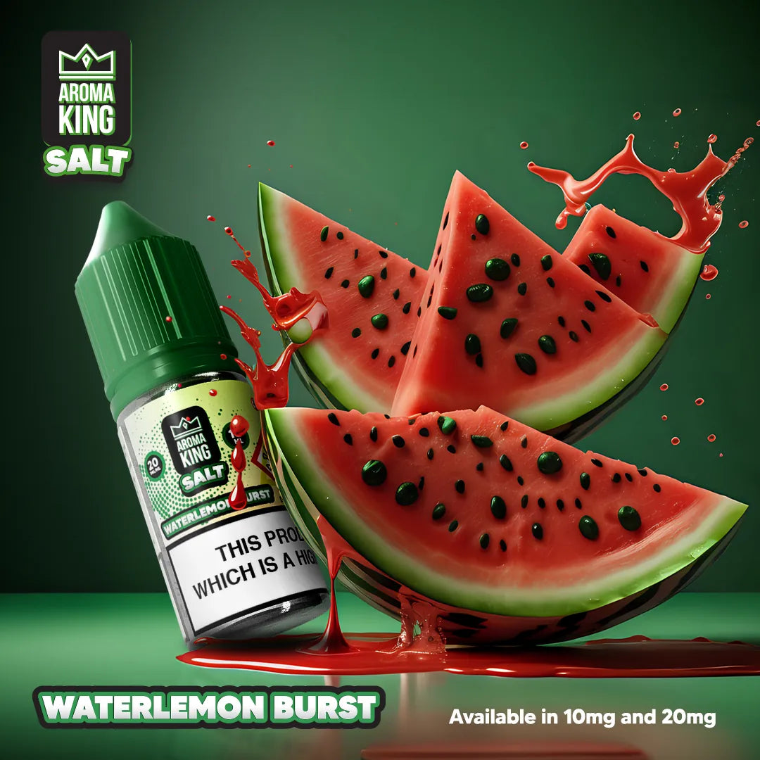 Aroma King 10ml nic salts e-liquid in watermelon burst flavour