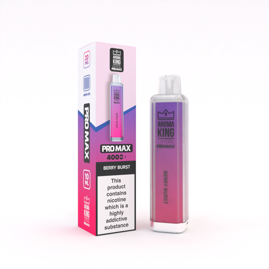 Aroma King Crystal Pro Max 4000 Puffs Rechargeable prefilled Vape - Box of 10
