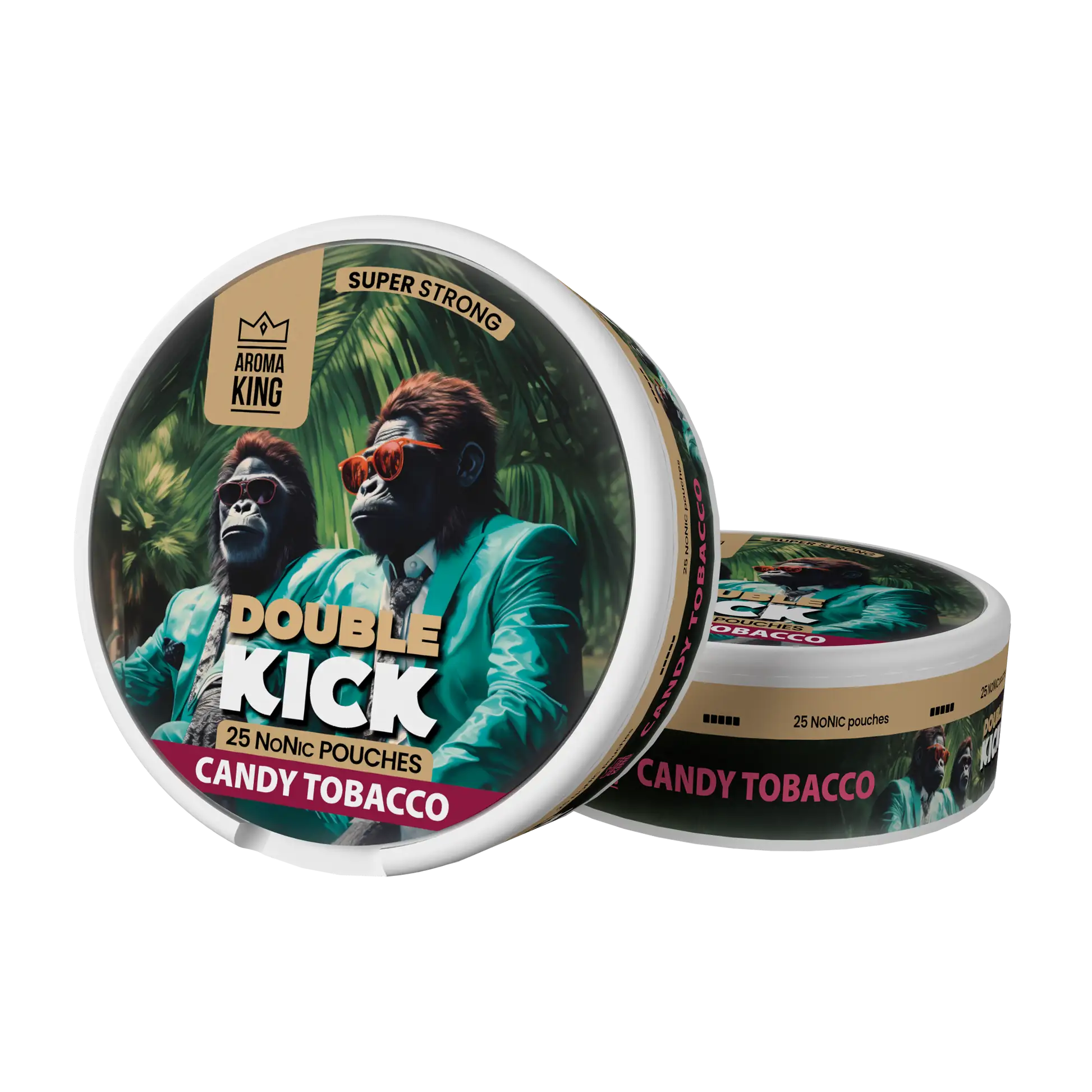 Candy Tobacco Double Kick Nic Pouches by Aroma King