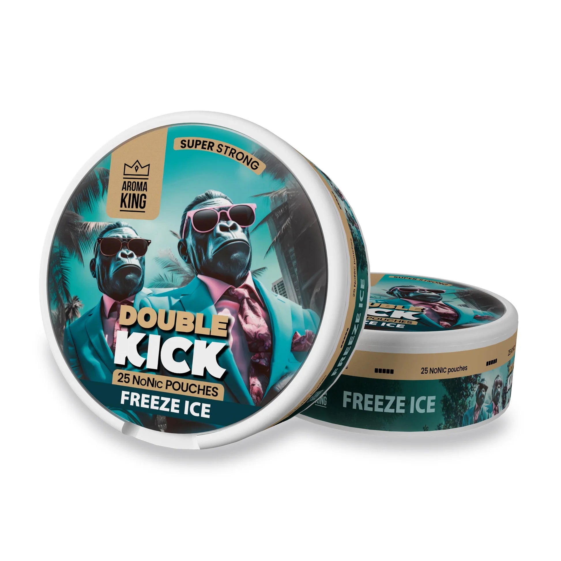Freeze Ice flavoured Aroma King Nicotine Pouches Double Kick