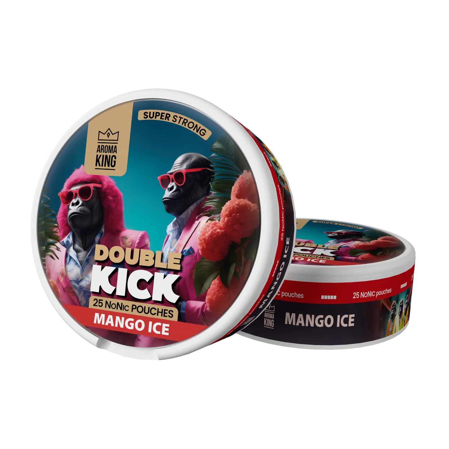 Mango Ice flavoured Aroma King Nicotine Pouches Double Kick