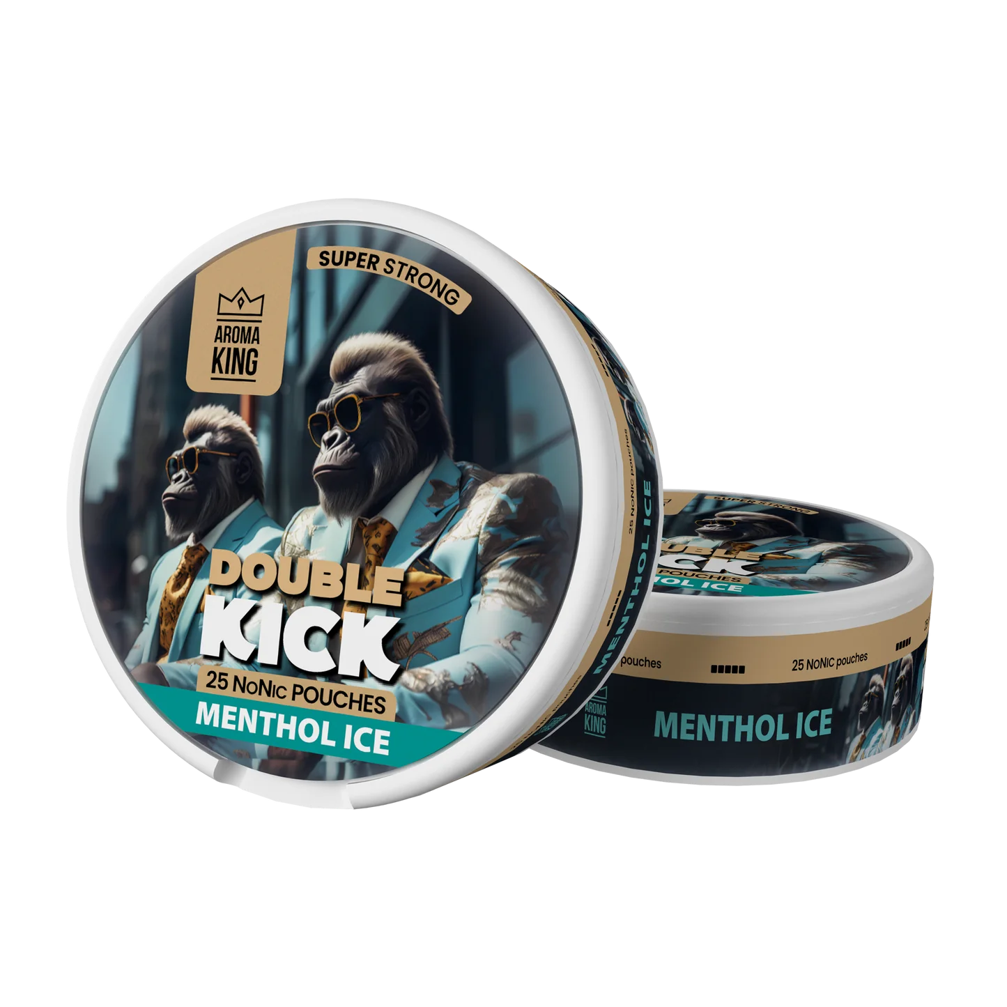 Menthol Ice flavoured Aroma King Nicotine Pouches Double Kick