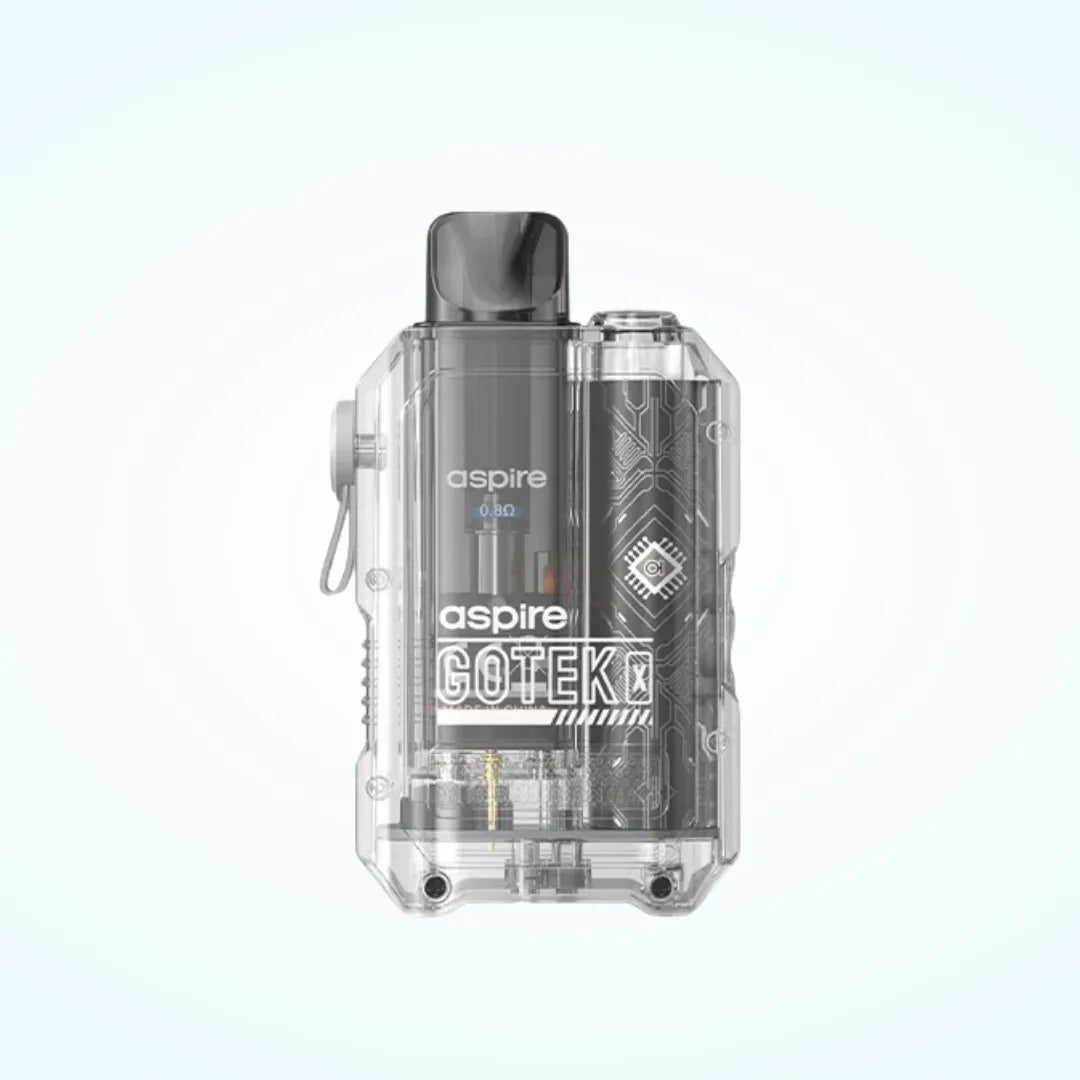 Clear coloured Aspire Gotek X Vape Kit