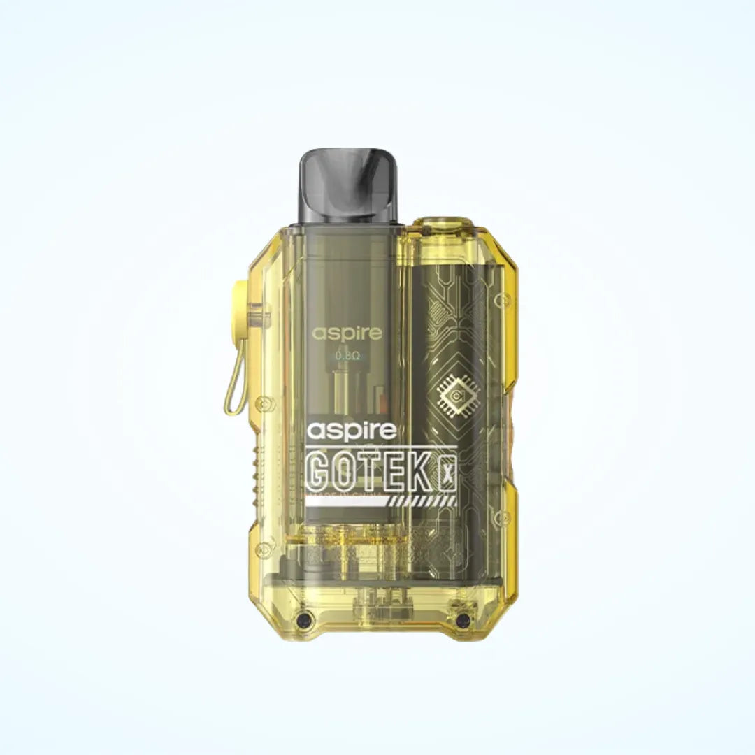 Yellow coloured Aspire Gotek X Vape Kit