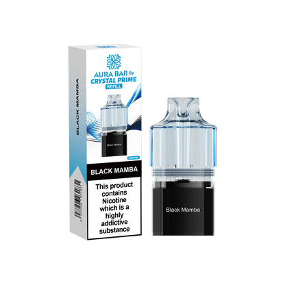 Aura Bar Crystal Prime 10K Prime Black Mamba Flavored Prefilled Pod