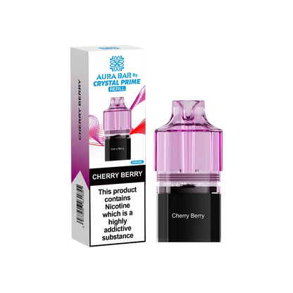Aura Bar Crystal Prime 10K Prime Fizzy Cherry Berry Flavored Prefilled Pod