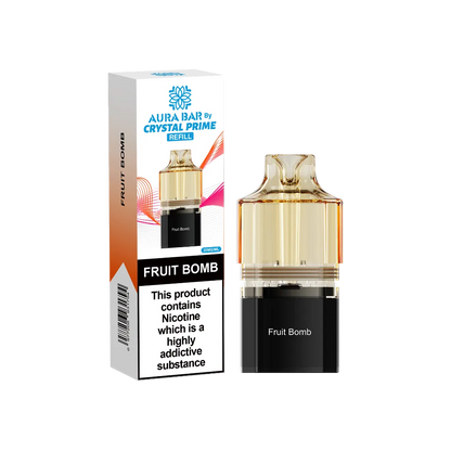 Aura Bar Crystal Prime 10K Prime Fruit Bomb Flavored Prefilled Pod
