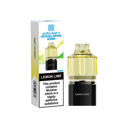 Aura Bar Crystal Prime 10K Prime Lemon Lime Flavored Prefilled Pod