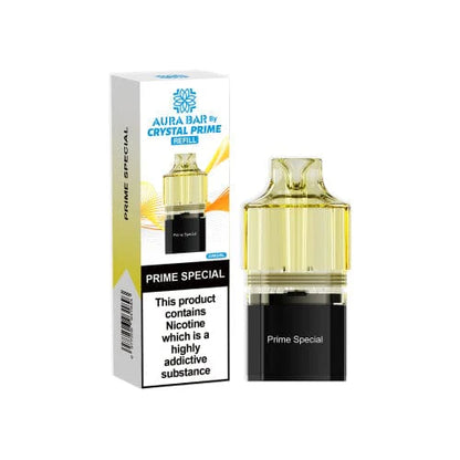 Aura Bar Crystal Prime Prime Special Flavored Prefilled Pod in Yellow Color 