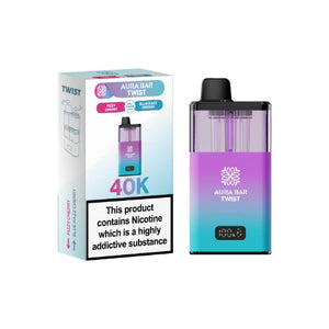 Fizzy Cherry / Blue Razz Cherry flavour Aura Bar Twist 40K Prefilled Vape Kit