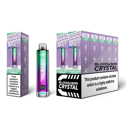 Blueberry Cherry Cranberry flavoured Bloody Bar 10K Prefilled Vape Kit in Light Purple Colour