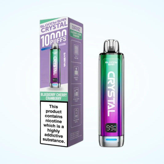 Blueberry Cherry Cranberry Flavoured Bloody Bar Crystal in Violet Colour