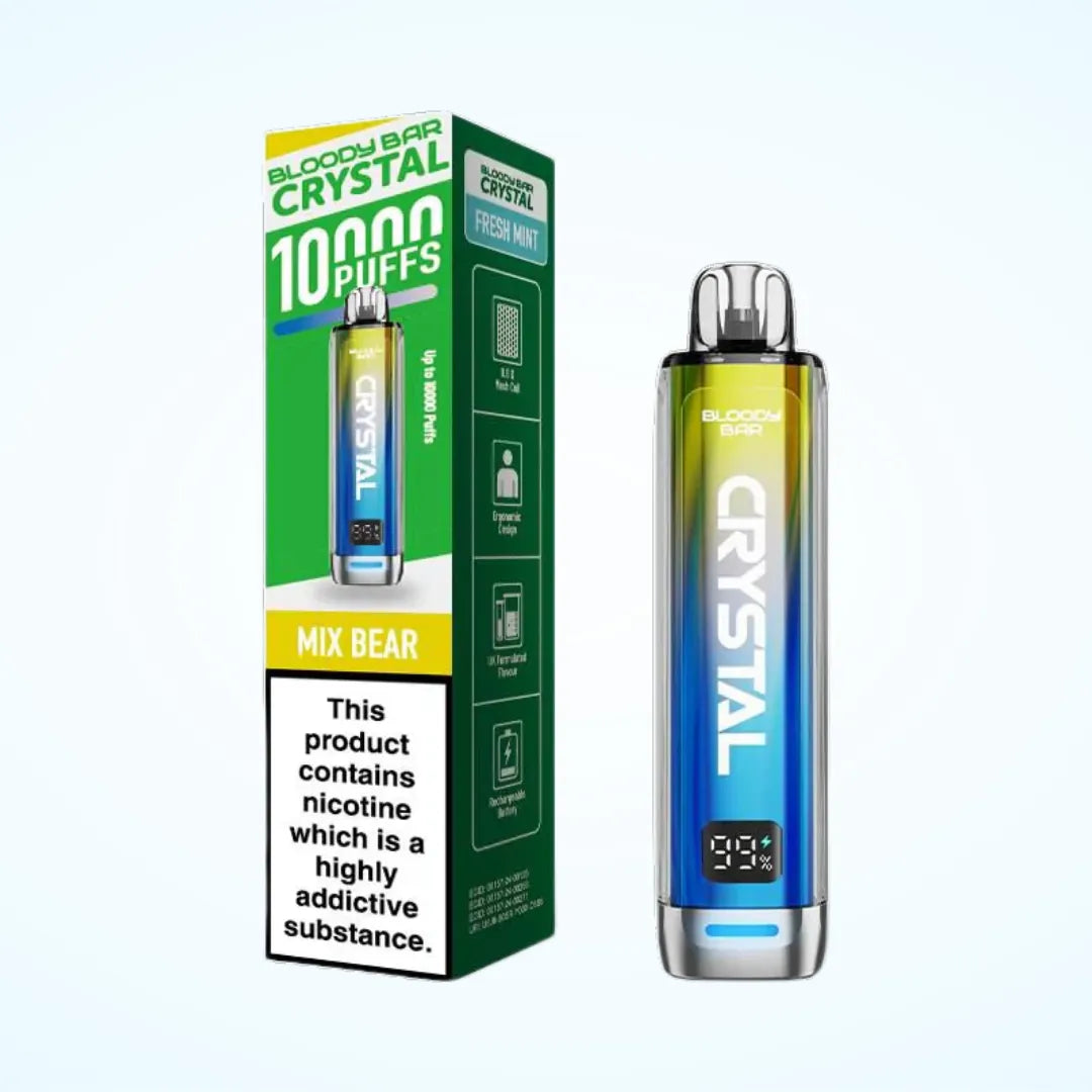 Mix Bear Flavoured Bloody Bar Crystal 10k in Green Colour