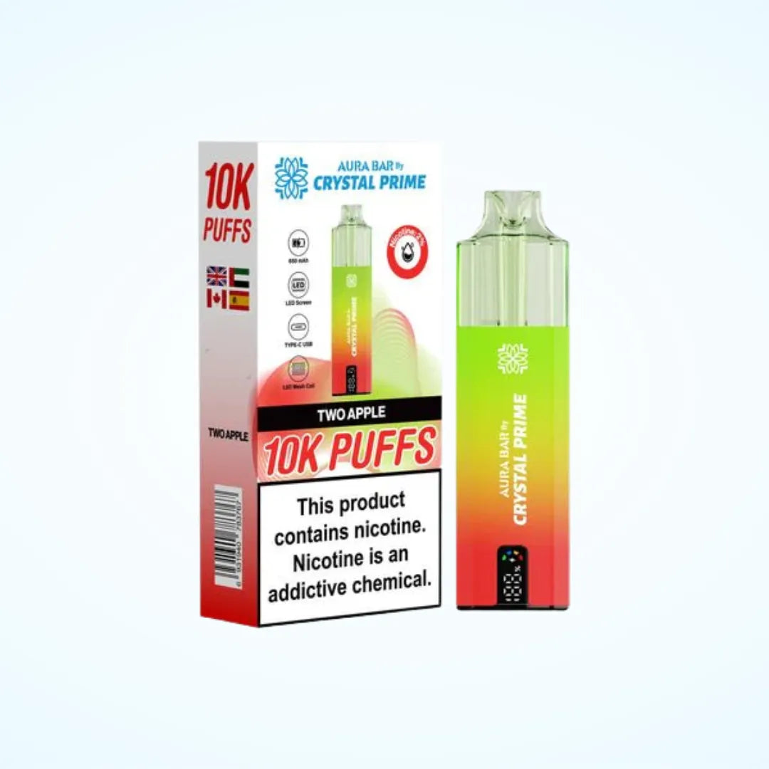 Magic Love / Two Apple flavour Crystal Prime 10000 Puffs Vape Kit