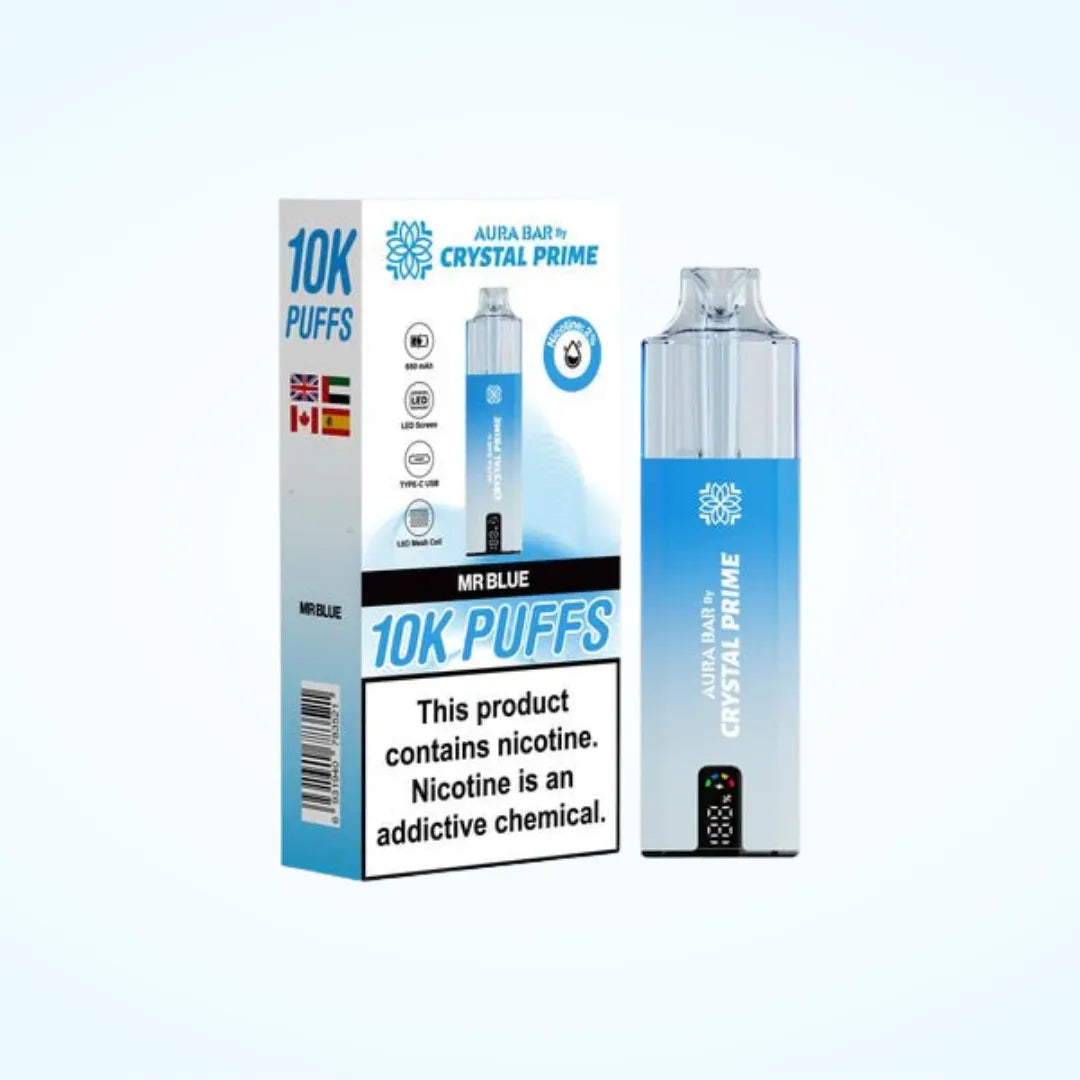 Mr Blue flavour Crystal Prime 10000 Puffs Vape Kit