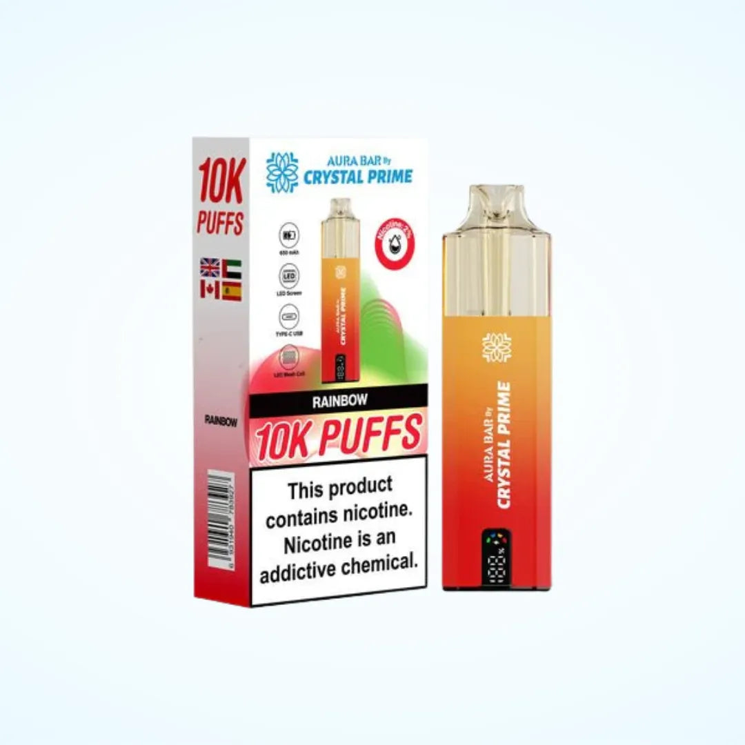 Rainbow flavour Crystal Prime 10000 Puffs Vape Kit