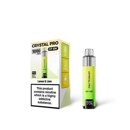 Lemon Lime flavoured Crystal Pro CP 10K in Green