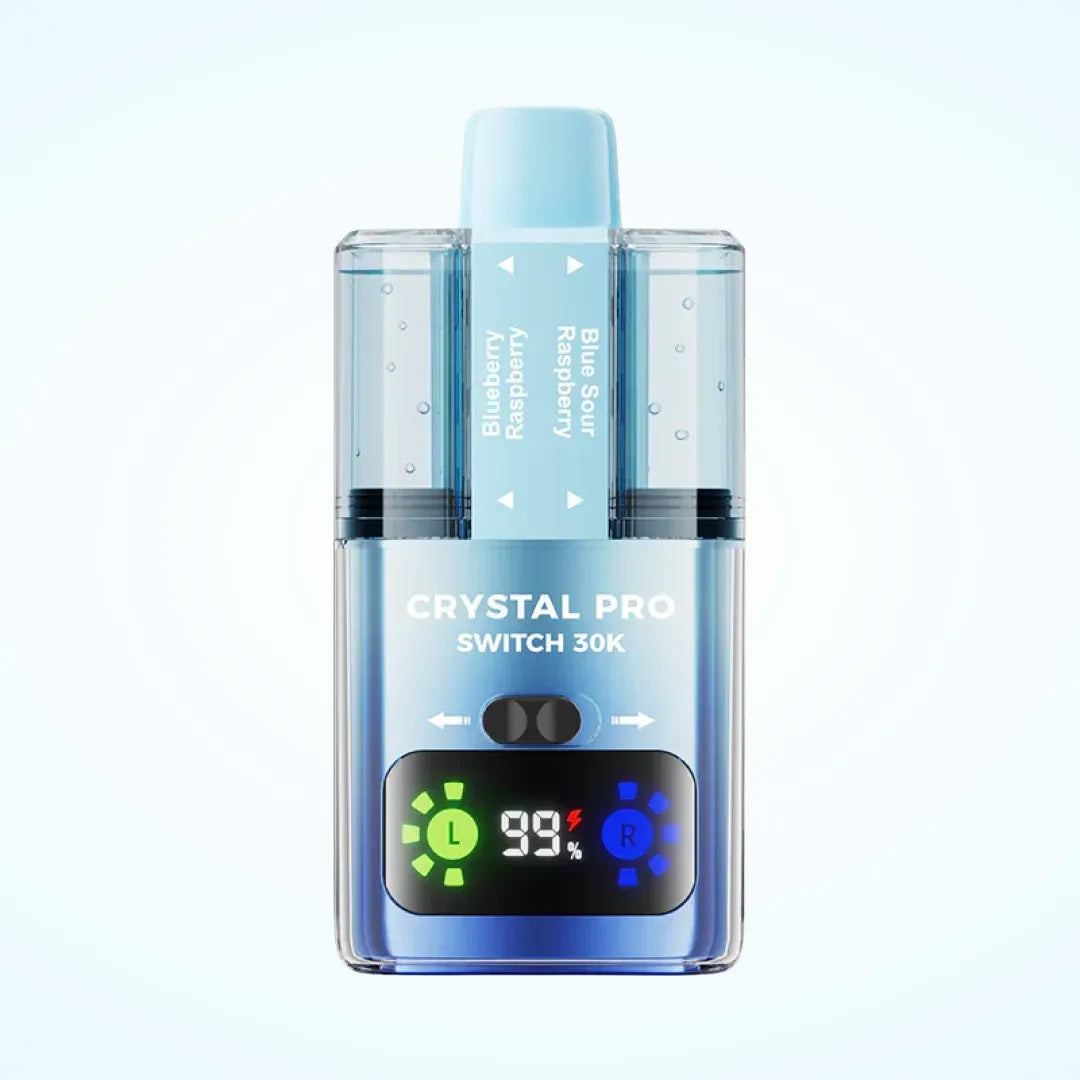 Blueberry Raspberry / Blue Sour Raspberry flavoured Crystal Pro Switch 30K Vape Kit