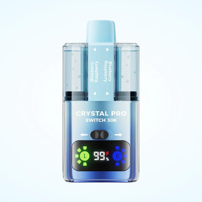 Blueberry Raspberry flavoured Crystal Pro Switch 30K Vape Kit