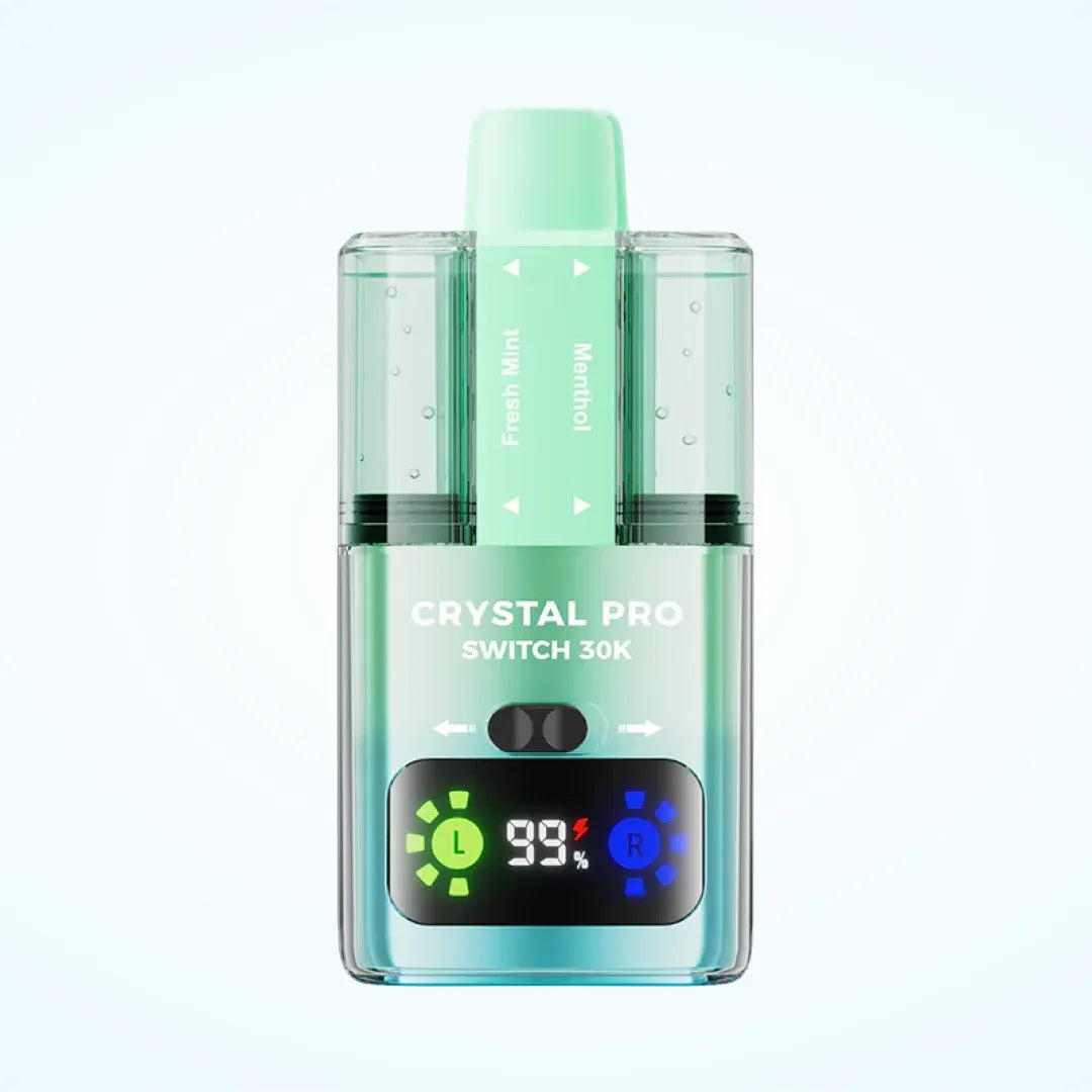 Fresh Mint / Menthol flavoured Crystal Pro Switch 30K Vape Kit