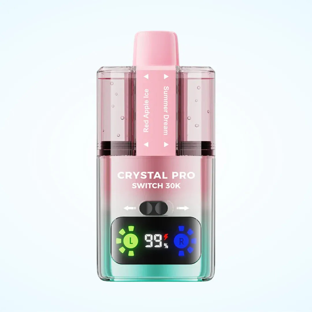 Red Apple Ice / Summer Dream flavoured Crystal Pro Switch 30K Vape Kit