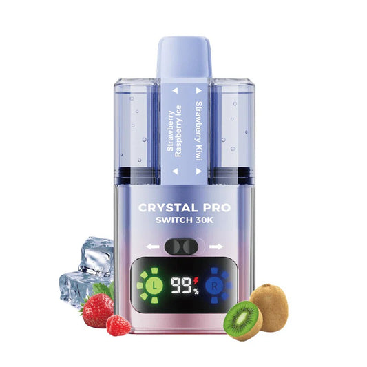 Strawberry Raspberry Cherry Ice / Strawberry Kiwi flavoured Crystal Pro Switch 30K Vape Kit