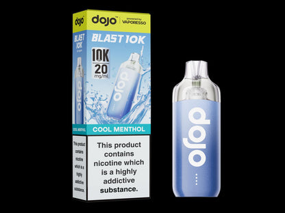 Cool Menthol flavoured Dojo Blast 10K in Blue Colour