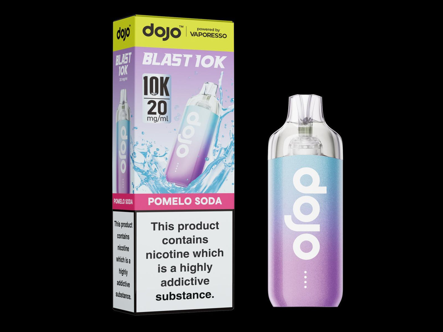 Pomelo Soda flavoured Dojo Blast 10K in Blue-Pink Colour