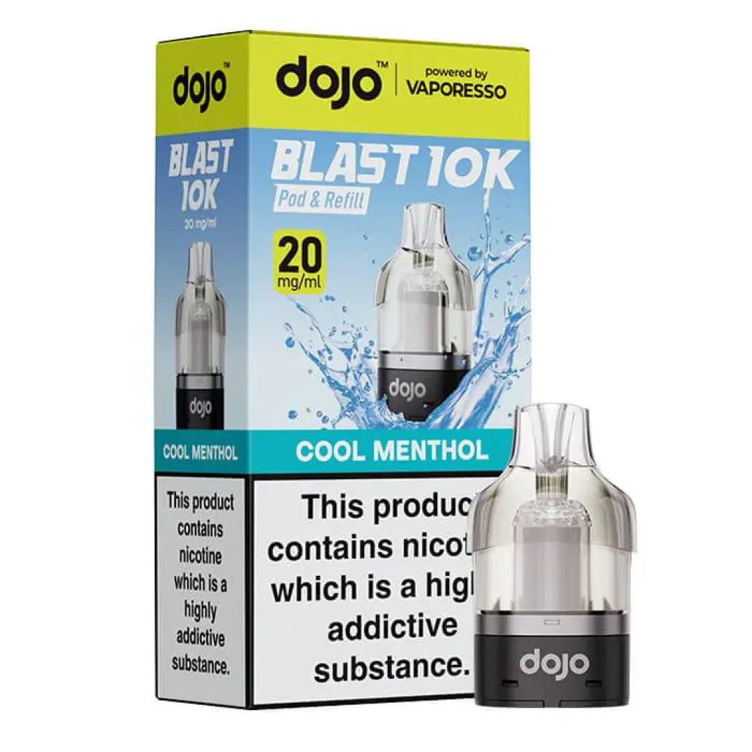 Cool Menthol flavour Dojo Blast 10K Replacement Pods