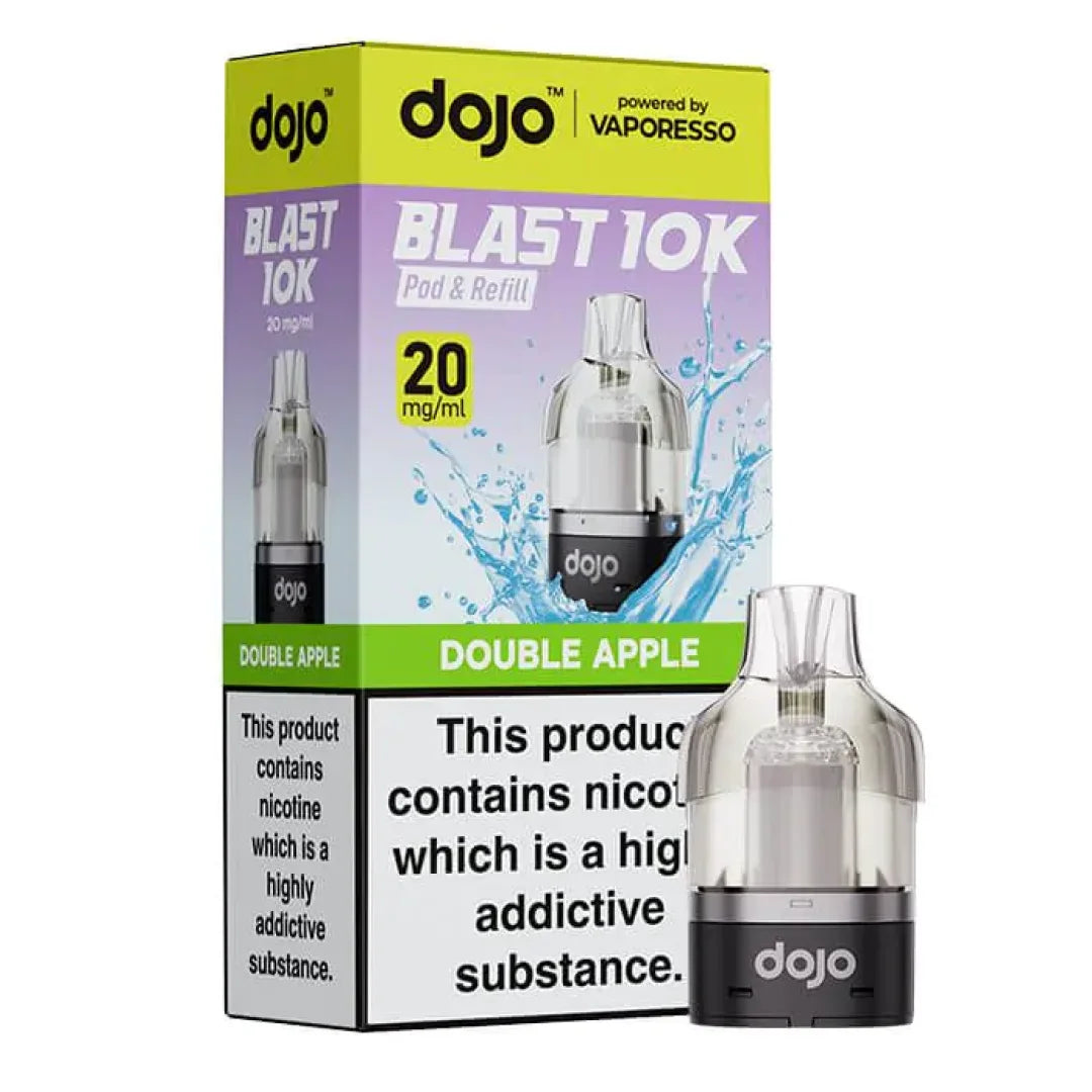 Double Apple flavour Dojo Blast 10K Replacement Pods