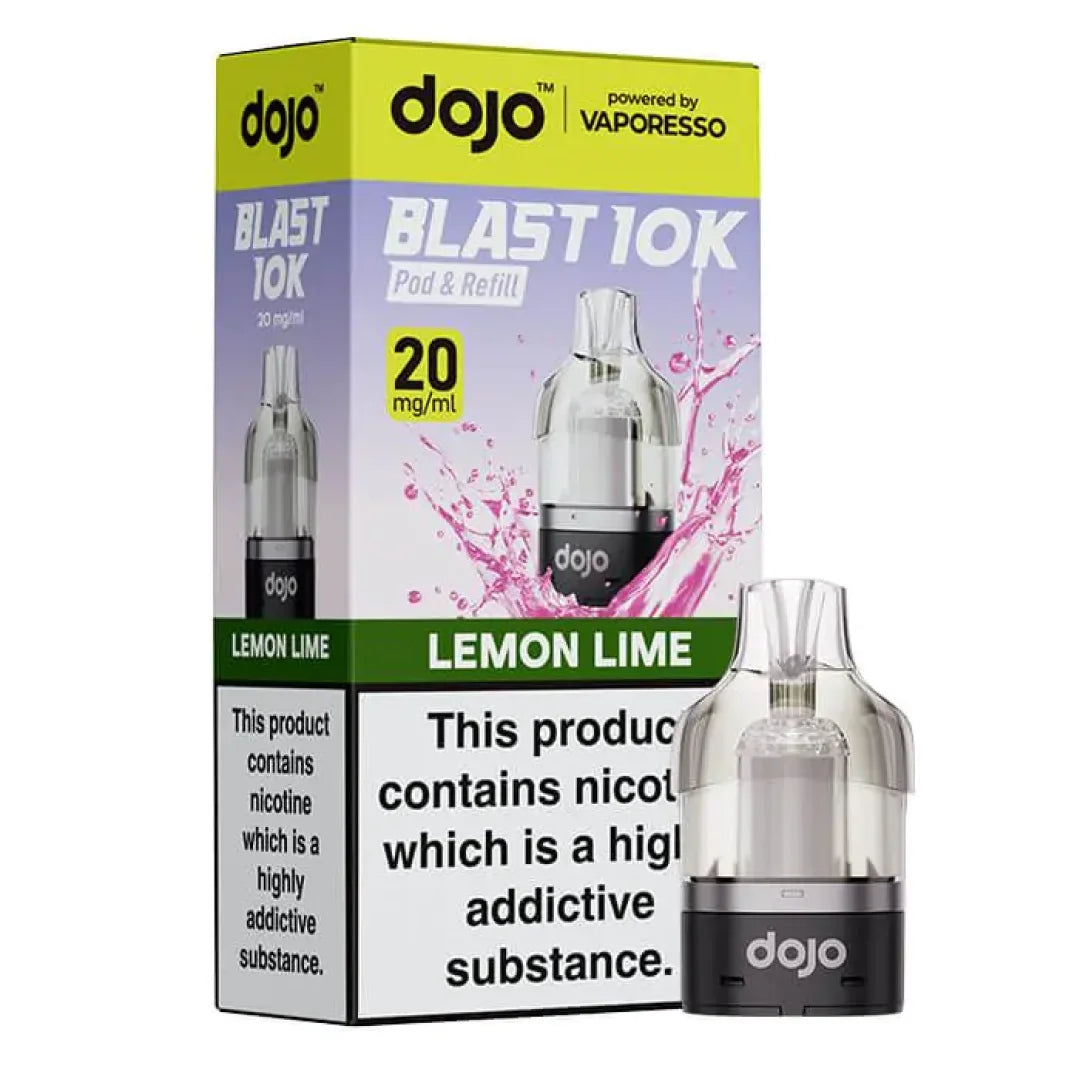 Lemon Lime flavour Dojo Blast 10K Replacement Pods