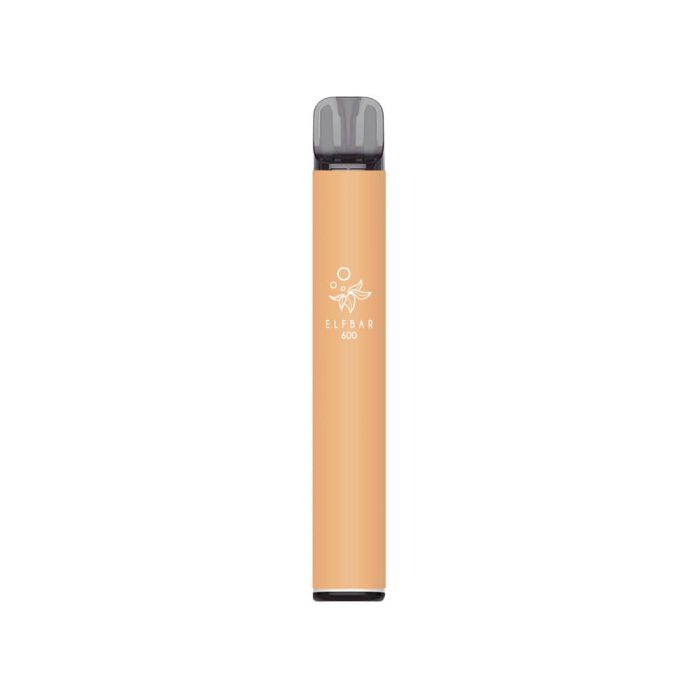 Peach Ice flavour Elf Bar 600 Prefilled Vape Kit