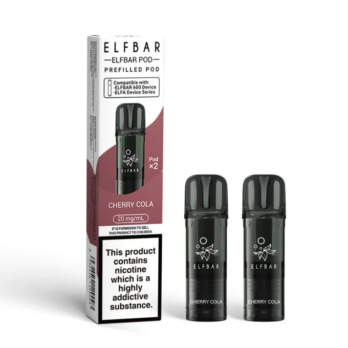 Cherry Cola flavoured ELFBAR 600 Prefilled Pod