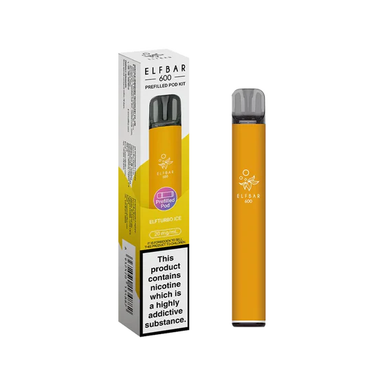 Elfturbo Ice flavoured ELFBAR 600 Prefilled Pod Kit