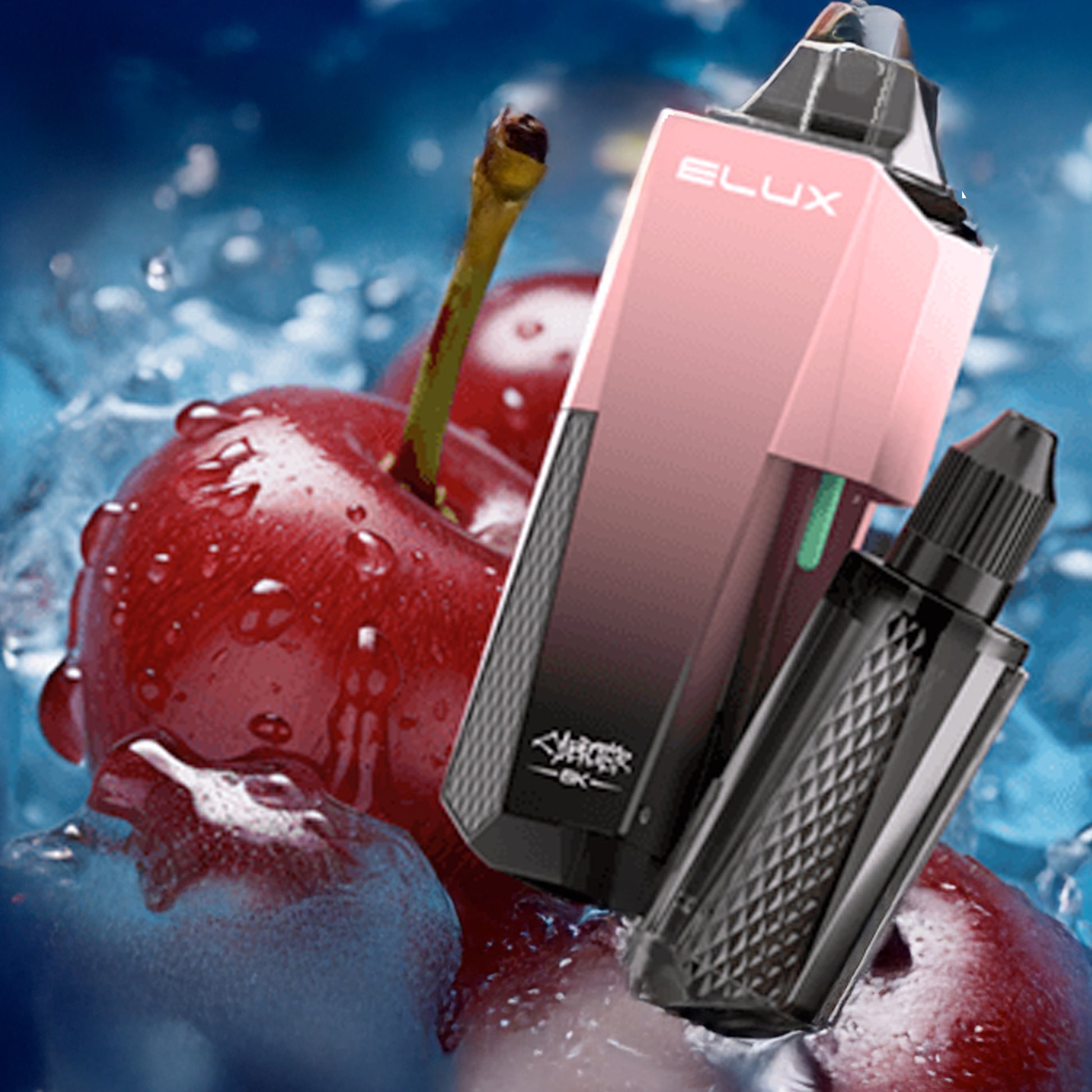 Cherry flavoured Elux Cyberover 6K