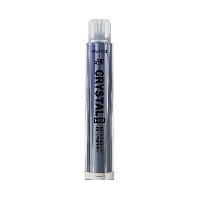 Blackberry Blueberry flavoured Hawcos x Lost Mary Crystal Pro Prefilled Pod Kit in Dark Blue Colour