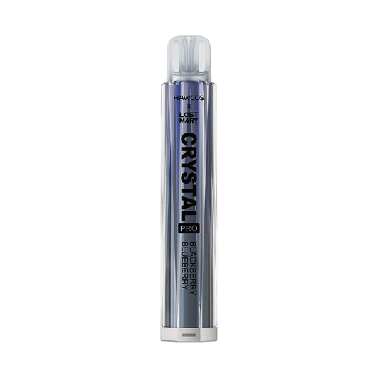 Blackberry Blueberry flavoured Hawcos x Lost Mary Crystal Pro Prefilled Pod Kit in Dark Blue Colour