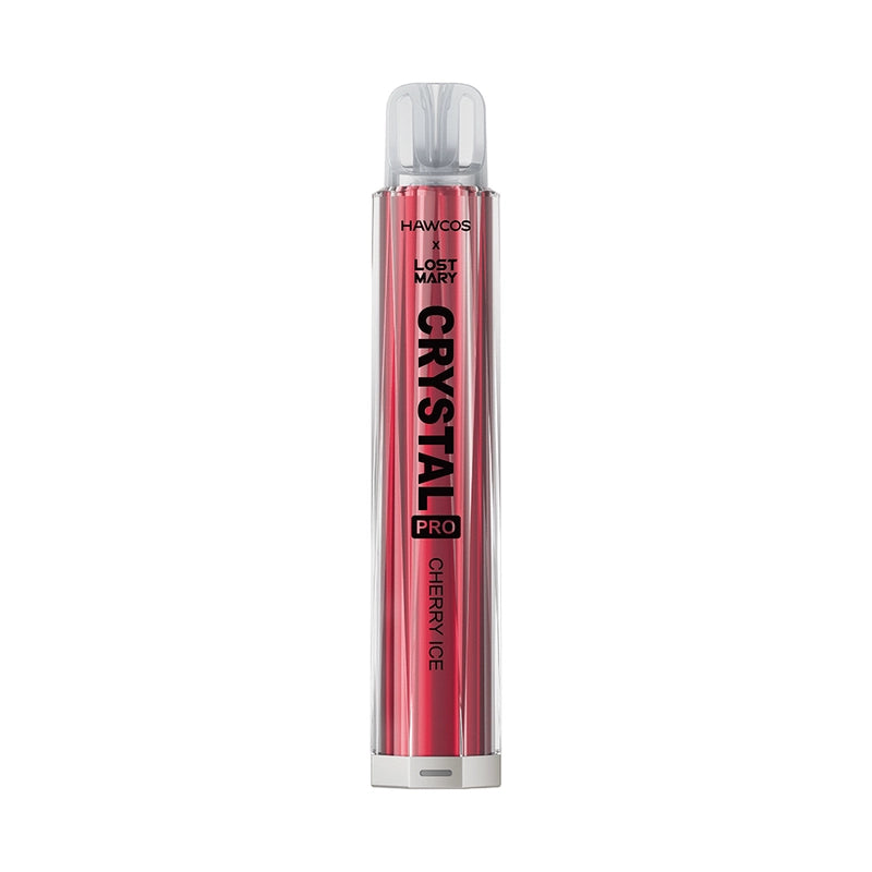 Cherry Ice flavoured Hawcos x Lost Mary Crystal Pro Prefilled Pod Kit in Red Colour