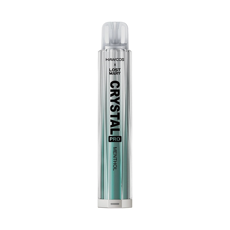 Menthol flavoured Hawcos x Lost Mary Crystal Pro Prefilled Pod Kit in White and Blue Colour