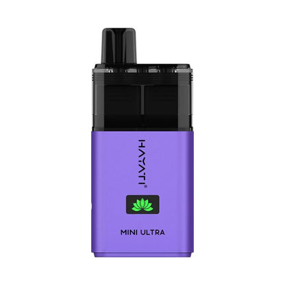 Blueberry Raspberry flavoured Hayati Mini Ultra 1500 Vape Kit in Purple