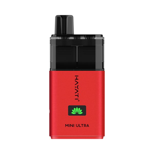Cherry Berry flavoured Hayati Mini Ultra 1500 Vape Kit in Red